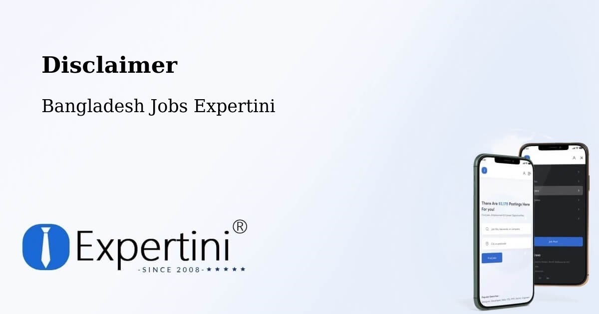 Disclaimer – Chandpur - Bangladesh Jobs Expertini